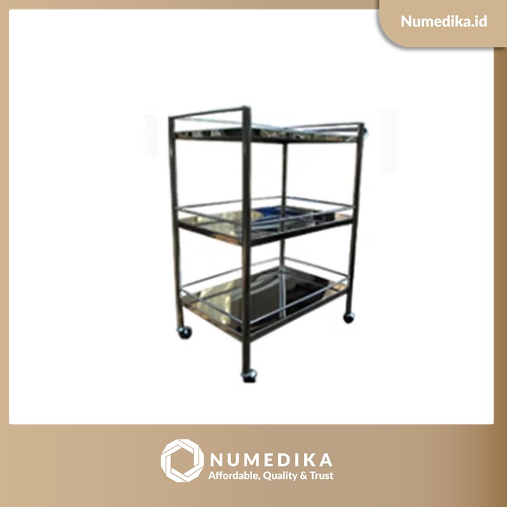 Instrument Trolley MIRAII Stainless Steel  3 susun