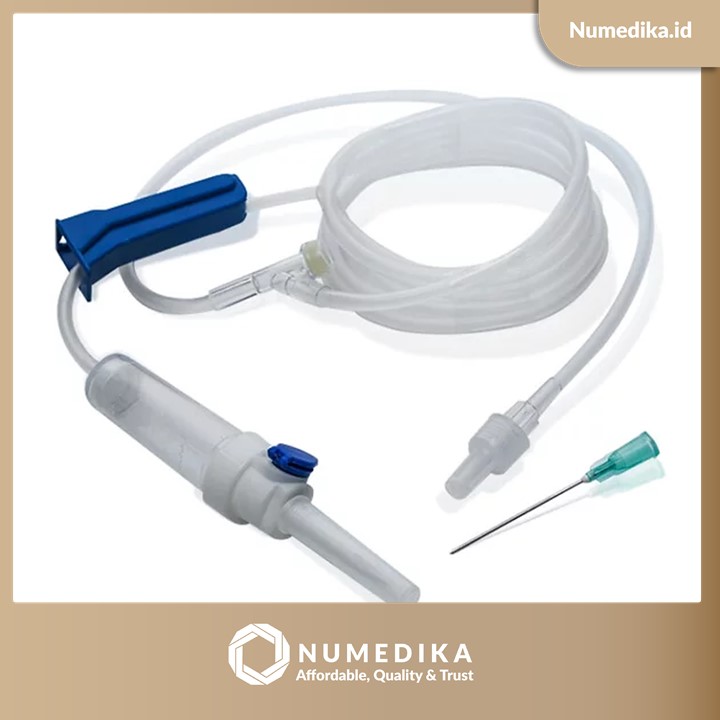 Intravenous Admin Set with Airvent & Y Connection with Protective Shield, Sterile (PE Packaging) IdealCare