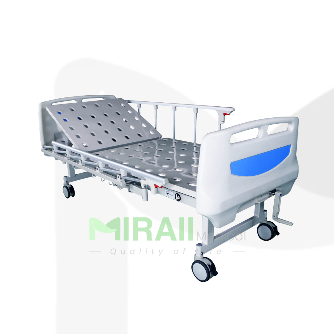 MIRAII Manual Hospital Bed 1 Crank Collapsible