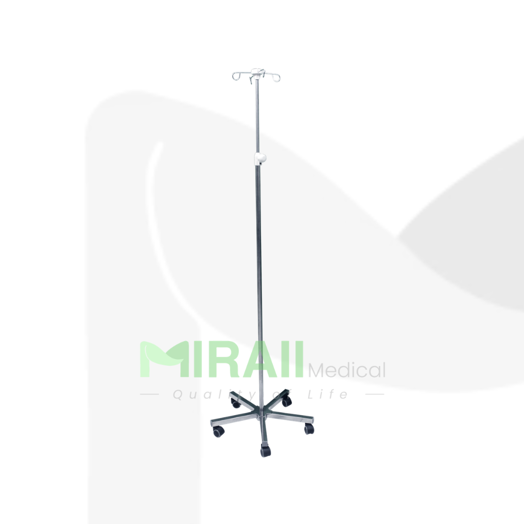 MIRAII IV Pole With 5 Castors Stainless Steel Stand